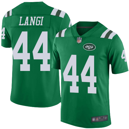 New York Jets Limited Green Youth Harvey Langi Jersey NFL Football #44 Rush Vapor Untouchable->youth nfl jersey->Youth Jersey